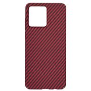 Husa pentru  Motorola Moto G84 CarbonFiber UltraSlim, Lightweight, rosu