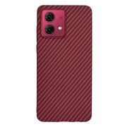 Husa pentru  Motorola Moto G84 CarbonFiber UltraSlim, Lightweight, rosu