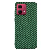 Husa pentru  Motorola Moto G84 CarbonFiber UltraSlim, Lightweight, verde