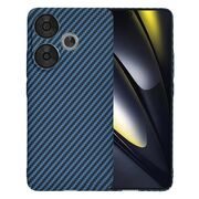 Husa pentru  Poco F6 CarbonFiber UltraSlim, Lightweight, albastru