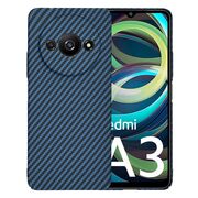 Husa pentru  Xiaomi Redmi A3 CarbonFiber UltraSlim, Lightweight, albastru