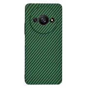 Husa pentru  Xiaomi Redmi A3 CarbonFiber UltraSlim, Lightweight, verde