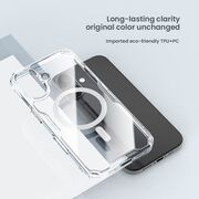 Husa pentru  iPhone 16 Plus compatibila MagSafe anti shock - transparent
