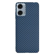 Husa pentru Motorola Moto G04 / G24 / G24 Power CarbonFiber UltraSlim, Lightweight, albastru