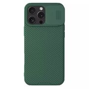 Husă Premium pentru  iPhone 16 Pro cu slider pentru protectia lentilelor anti-amprente - verde inchis