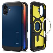 Husa premium pentru  iPhone 16 Spigen Tough Armor MagSafe - albastru