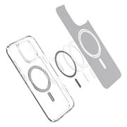 Husa premium pentru  iPhone 16 Pro Max Spigen Ultra Hybrid MagSafe transparent - negru