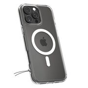 Husa premium pentru  iPhone 16 Pro Max Spigen Ultra Hybrid MagSafe transparent - alb