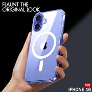 Huse pentru  iPhone 16 Plus cu MagSafe Crystal Clear Back Series - transparent