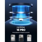 Huse pentru  iPhone 16 Pro cu MagSafe Crystal Clear Back Series - transparent