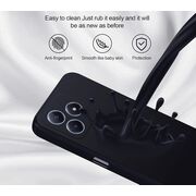 Husa pentru  Realme C61, Realme C63 Liquid Silicone, subțire, captusita cu microfibra, anti amprentă, protectie cameră foto, negru
