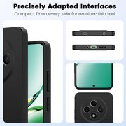 Husa pentru  Oppo Reno 12F, 12FS Liquid Silicone, subțire, captusita cu microfibra, anti amprentă, protectie cameră foto, verde deschis