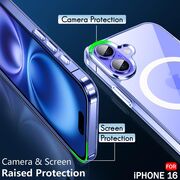 Huse pentru  iPhone 16 Plus cu MagSafe Crystal Clear Back Series - transparent
