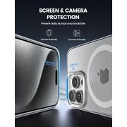 Huse pentru  iPhone 16 Pro cu MagSafe Crystal Clear Back Series - transparent