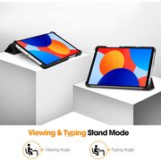 Husa pentru  Xiaomi Redmi Pad SE 8.7 tip stand functie sleep/wake-up, bordeaux