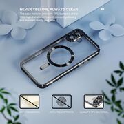 Husa pentru  iPhone 16 cu MagSafe si protectie pentru lentile anti-shock 1.5 mm transparent - negru