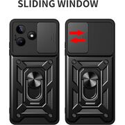 Husa pentru  Realme C61, Realme C63 Ring Armor Kickstand Tough Rugged Cover cu protectie camera, roz
