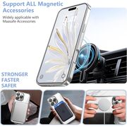 Husa pentru  iPhone 16 Pro cu MagSafe si protectie pentru lentile anti-shock 1.5 mm transparent - argintiu
