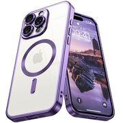 Husa pentru  iPhone 16 Pro cu MagSafe si protectie pentru lentile anti-shock 1.5 mm transparent - mov