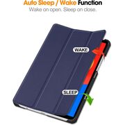 Husa pentru  Xiaomi Redmi Pad SE 8.7 tip stand functie sleep/wake-up, albastru