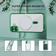 Husa pentru  iPhone 16 cu MagSafe si protectie pentru lentile anti-shock 1.5 mm transparent - verde deschis