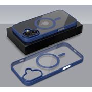 Huse pentru  iPhone 16 Plus cu MagSafe Crystal Clear Back Series - albastru