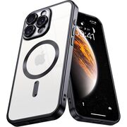 Husa pentru  iPhone 16 Pro cu MagSafe si protectie pentru lentile anti-shock 1.5 mm transparent - negru