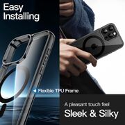 Huse pentru  iPhone 16 Pro Max cu MagSafe Crystal Clear Back Series - albastru