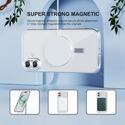 Husa pentru  iPhone 16 cu MagSafe si protectie pentru lentile anti-shock 1.5 mm transparent - argintiu