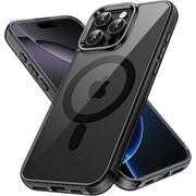 Huse pentru  iPhone 16 Pro Max cu MagSafe Crystal Clear Back Series - negru