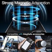 Huse pentru  iPhone 16 cu MagSafe Crystal Clear Back Series - negru
