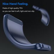 Husa pentru Realme C61, Realme C63 Carbon Liquid Silicone, albastru