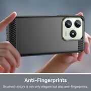 Husa pentru Realme C61, Realme C63 Carbon Liquid Silicone, negru