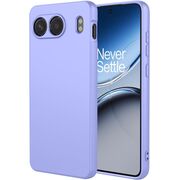 Husa pentru  OnePlus Nord 4 Liquid Silicone, subțire, captusita cu microfibra, anti amprentă, protectie cameră foto, lavanda