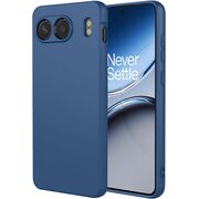 Husa pentru  OnePlus Nord 4 Liquid Silicone, subțire, captusita cu microfibra, anti amprentă, protectie cameră foto, albastru
