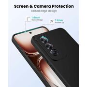 Husa pentru  Oppo A80 Liquid Silicone, subțire, captusita cu microfibra, anti amprentă, protectie cameră foto, mov