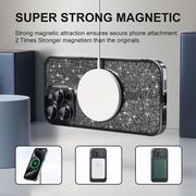 Husa pentru  iPhone 16 Pro cu MagSafe Sparkle Glare Detachable Layer, cu protectie lentile - negru