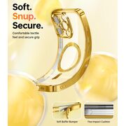Husa pentru  iPhone 16 Pro Max cu MagSafe Sparkle Glare Detachable Layer, cu protectie lentile - auriu