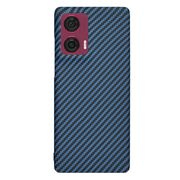 Husa pentru  Motorola Edge 50 Fusion CarbonFiber UltraSlim, Lightweight, albastru