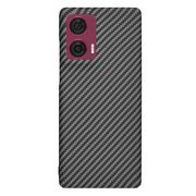Husa pentru  Motorola Edge 50 Fusion CarbonFiber UltraSlim, Lightweight, negru