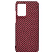 Husa pentru  Motorola Edge 50 Fusion CarbonFiber UltraSlim, Lightweight, rosu