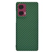 Husa pentru  Motorola Edge 50 Fusion CarbonFiber UltraSlim, Lightweight, verde