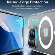 Husa pentru  iPhone 16 Pro Max cu MagSafe Classic Hybrid HaloLock frosted - transparent