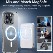 Husa pentru  iPhone 16 Pro Max cu MagSafe Classic Hybrid HaloLock frosted - transparent
