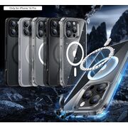 Husa pentru  iPhone 16 Pro cu MagSafe Classic Hybrid HaloLock Kickstand frosted - transparent