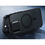 Husa pentru  iPhone 16 Pro cu MagSafe Classic Hybrid HaloLock Kickstand frosted - negru