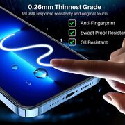 Folie sticla pentru iPhone 16 Pro Max 111d Full Cover / Full Glue tempered glass - margini negre