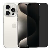 Folie din sticla privacy pentru iPhone 16 Pro Max GLASS PRO+, margini negre