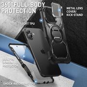 [Pachet 360°] Husa + folie iPhone 16 I-Blason Armorbox, negru