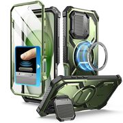 [Pachet 360°] Husa + folie iPhone 16 I-Blason Armorbox, verde